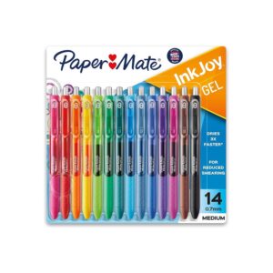 Paper Mate Gel Pens InkJoy Pens, Medium Point, Assorted, 14 Count